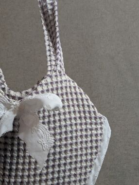 Handmade Purple Heart Shaped Handbag